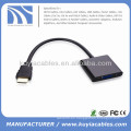 HDMI macho a adaptador de cable hembra VGA 1080P negro para XBOX 360 AV